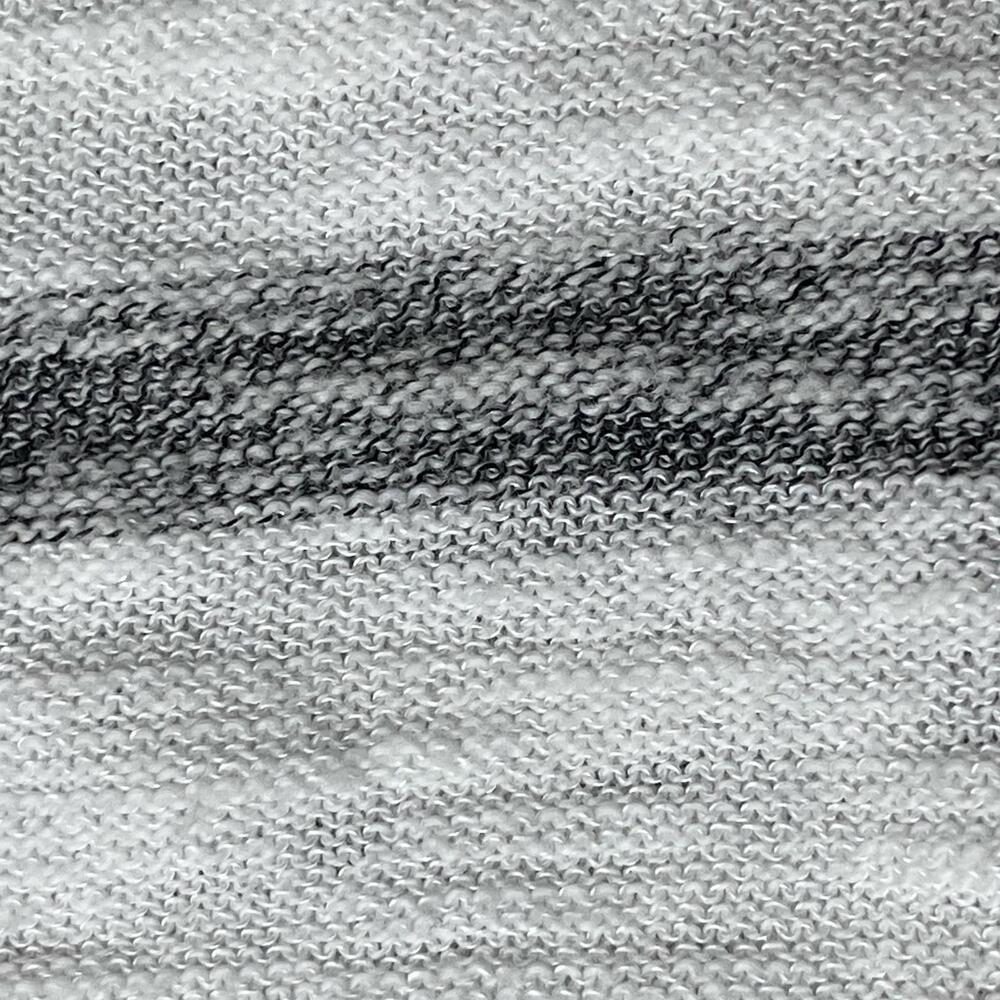 Express White Gray Striped Long Sleeve Top M Y2K Nautical Preppy Lightweight - Picture 7 of 9